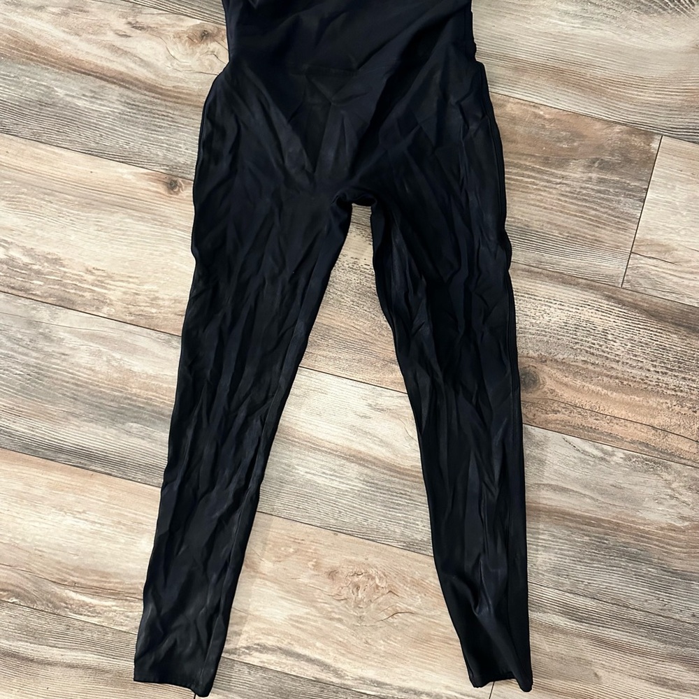 SPANX Faux Leather Black Leggings